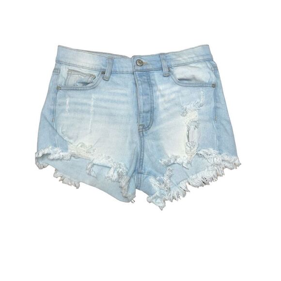 Celebrity Pink The Brat Shorts Blue Jean Cut Off Short Distressed Blue Size 9/29 - Picture 1 of 8